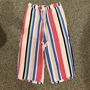 Loft Ankle Length Striped Pants